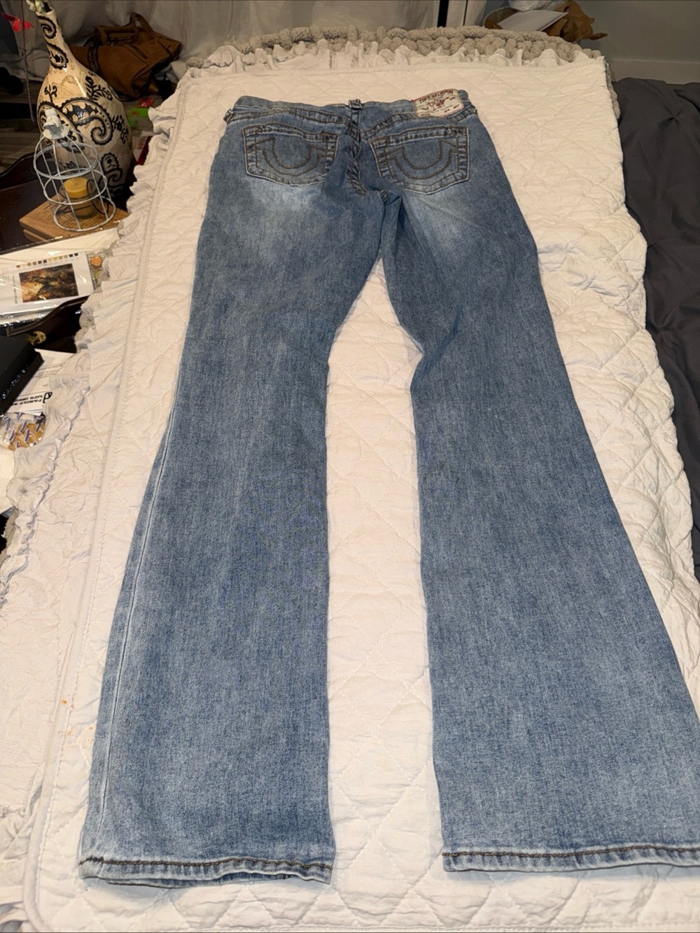 True Religion Jeans Womens 29/31.5” Bootcut Becca Mid Rise Denim Medium Wash - Picture 6 of 7